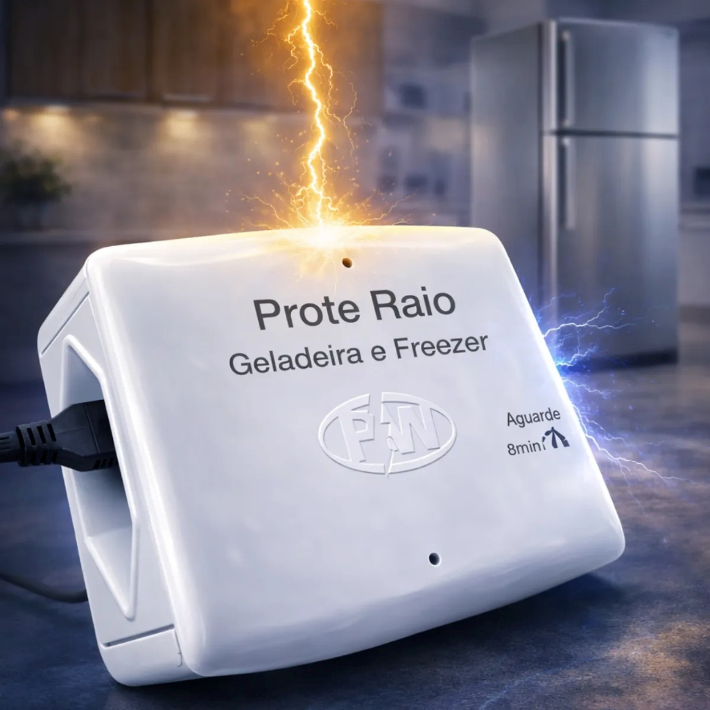 Dispositivo de Proteção Contra Raios Quedas Surtos picos de energia oscilações da rede para Geladeira e Freezer