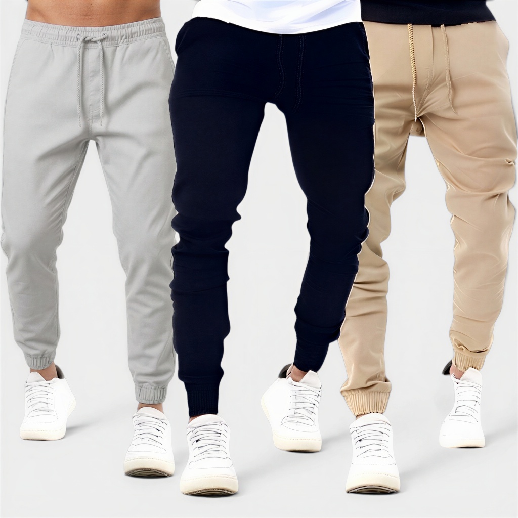 Calças Jogger Masculina com punho Linha Premium qualidade moda homem Estiloso