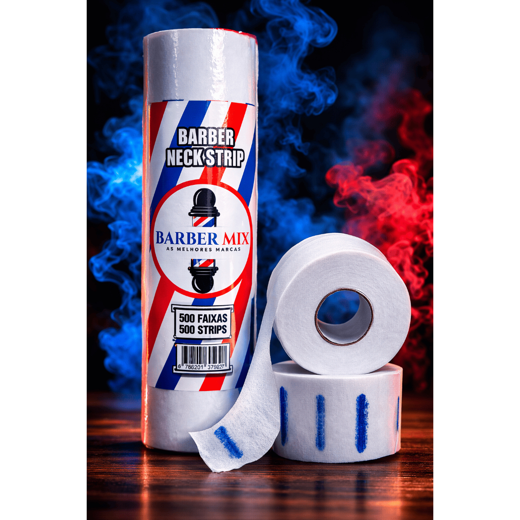 Gola higiênica Barber mix  1 Pacote C/ 5 rolos | 500 unidades