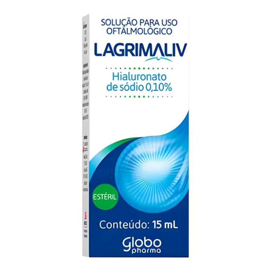 Hialuronato De Sódio - Lagrimaliv 0,10% Solução Oftálmica 15Ml