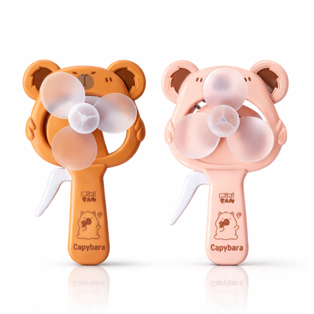 Mini Ventilador Manual Capivara Brinquedo Infantil