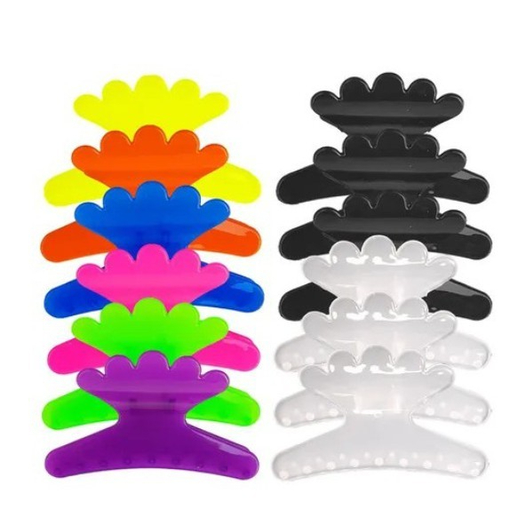 Kit 12 Piranhas Salão para Cabelo Coloridas variações 6,12 ou 24 unidades