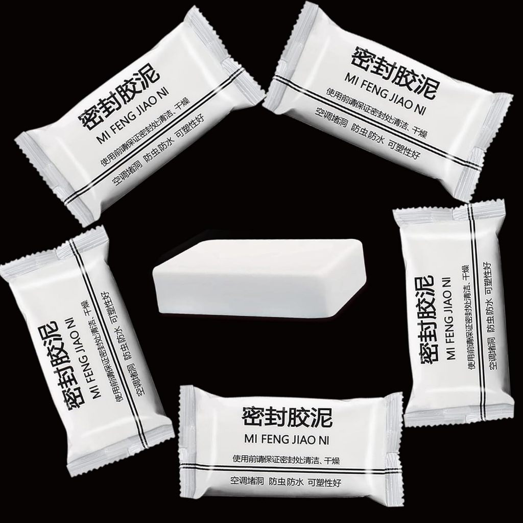 Massa de Vedação para Ar Condicionado 5PCS | Impermeável, Anti-Inseto, Moldável