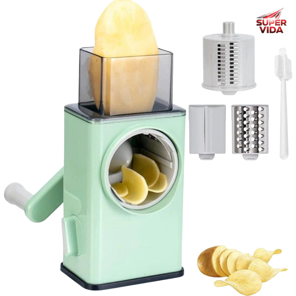 Processador De Alimentos Manual Cortador Ralador Picador OIH-2554