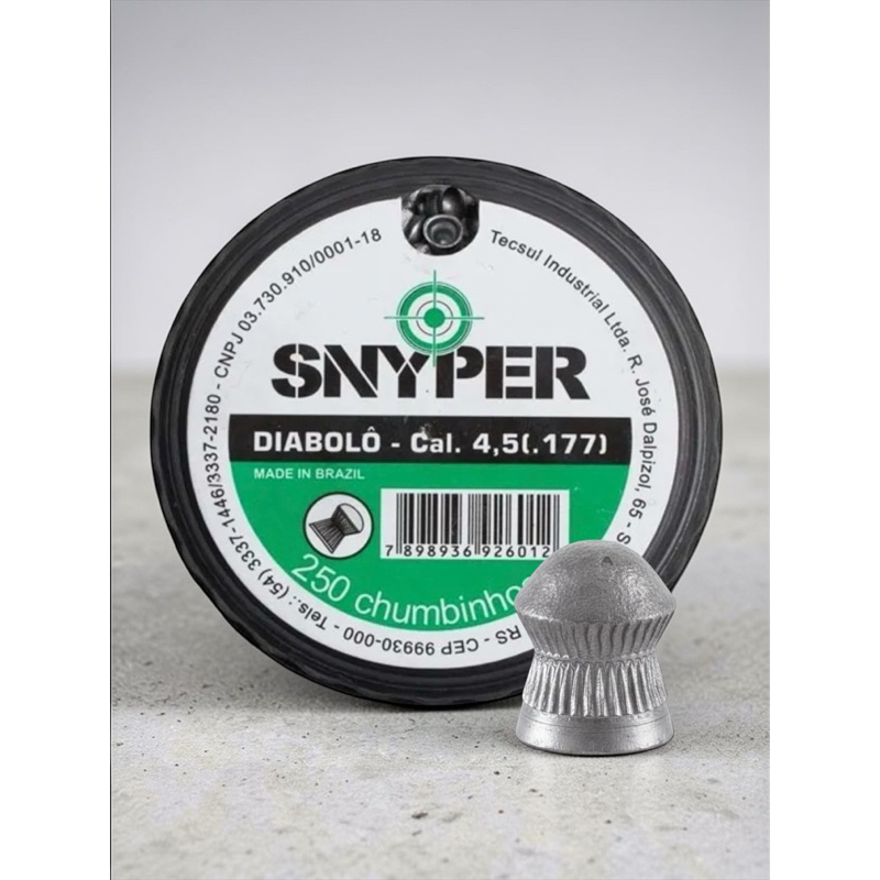 Chumbinho Snyper Diabolo 4,5mm - 250 Unidades