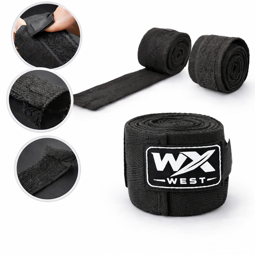 Bandagem de Algodão Atadura Faixa para Muay Thai Boxe