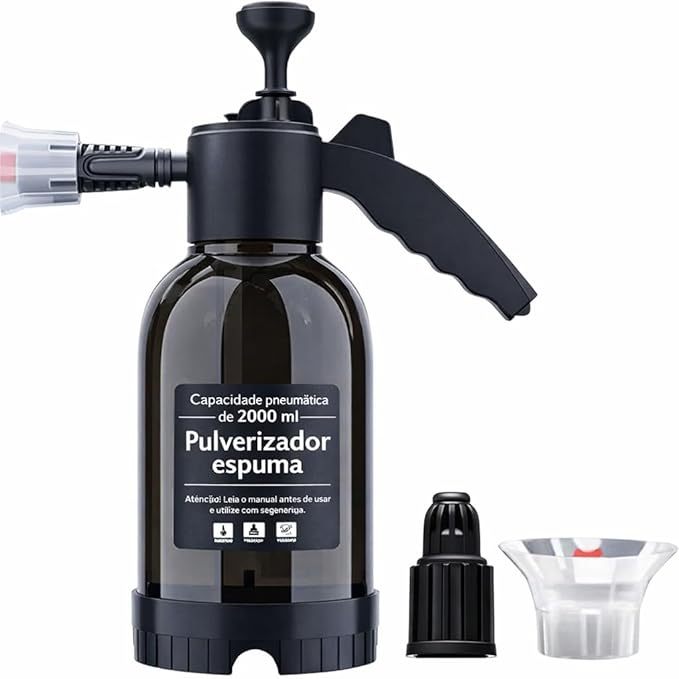 Pulverizador Snow Foam 2L Borrifador De Pressão Portátil Com Jato Regulável Para Lavagem Automotiva E Jardim Premium