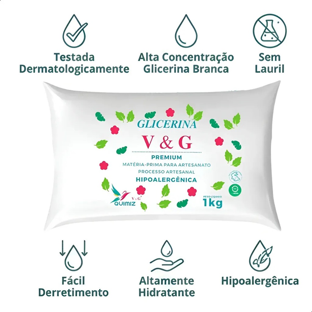 BASE GLICERINA HIPOLERGENICA PREMIUM QUIMIZ V&G - 1 kg