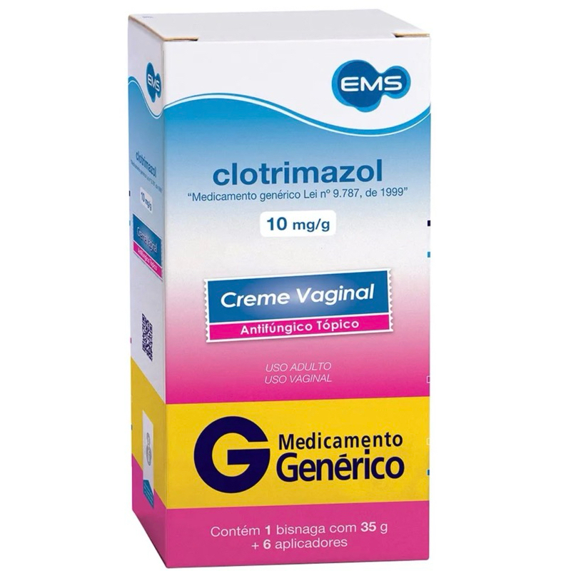 Creme Vaginal AntiFúngico Tópico 1 bisnaga 6 Aplicadores