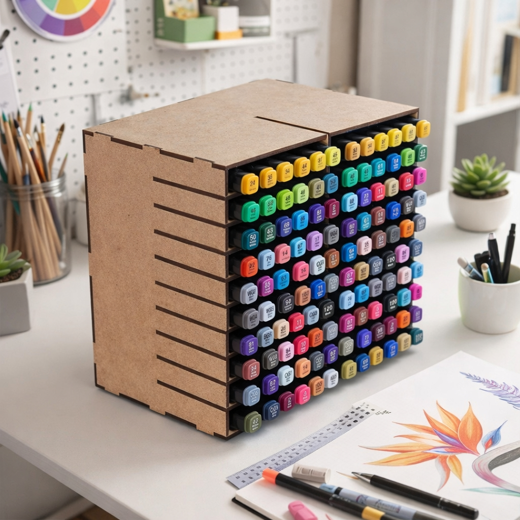 Porta Canetas Lapis Treco Nicho P/ 132 Organizador De Mesa