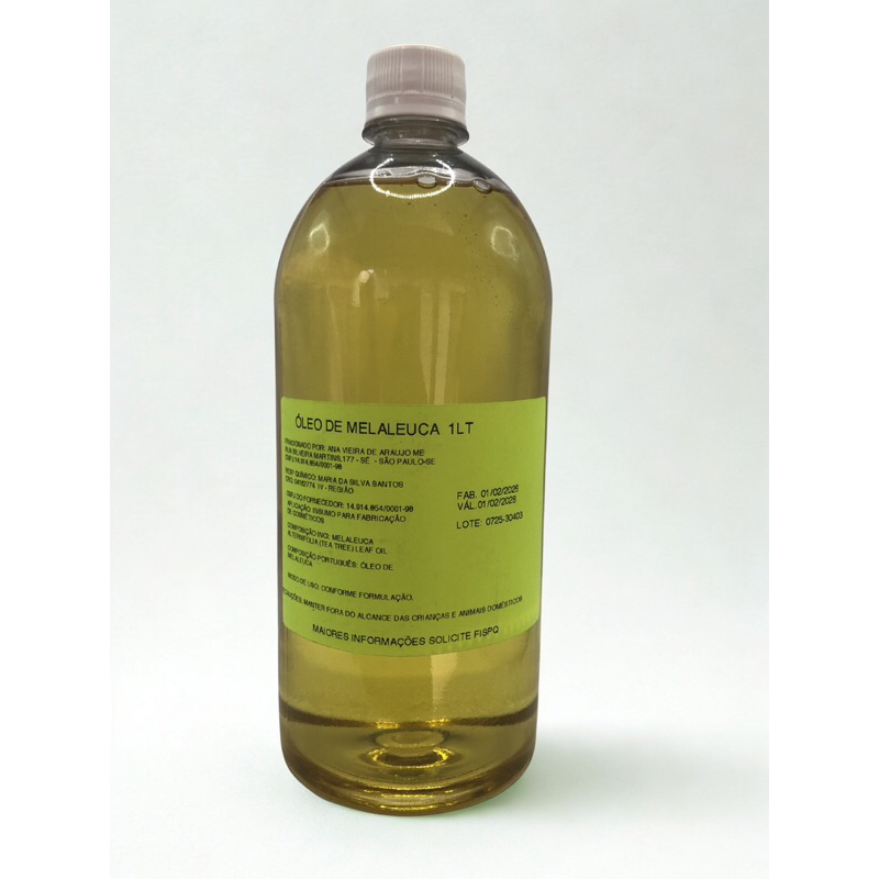 Óleo vegetal de Melaleuca tea tree 1 litro