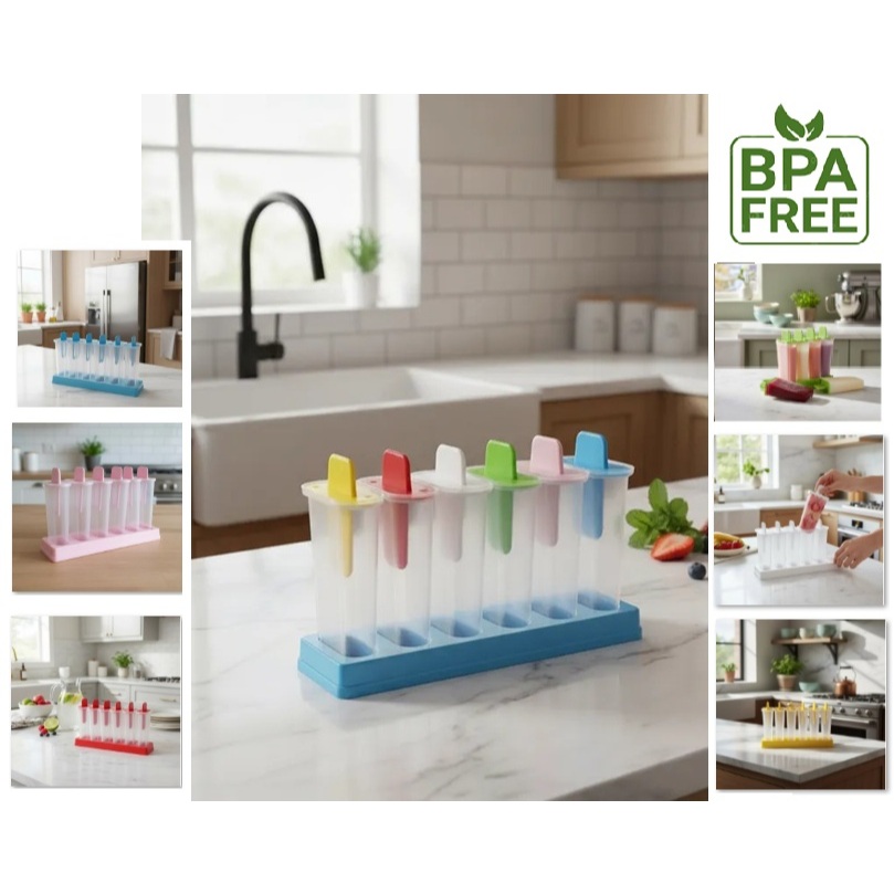 Formas Para Sorvete Picolé Opção de Cores e Kits BPA Free
