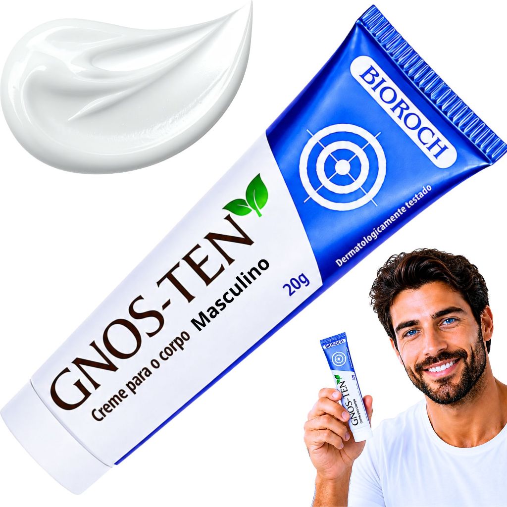 Pomada Intima Masculina Gnos-ten 20g para Higiene e Conforto