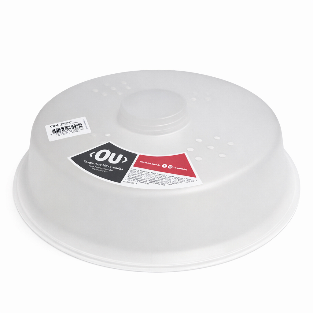 Tampa Protetora para Microondas Anti Respingo BPA Free Protetor de Prato 26,5cm