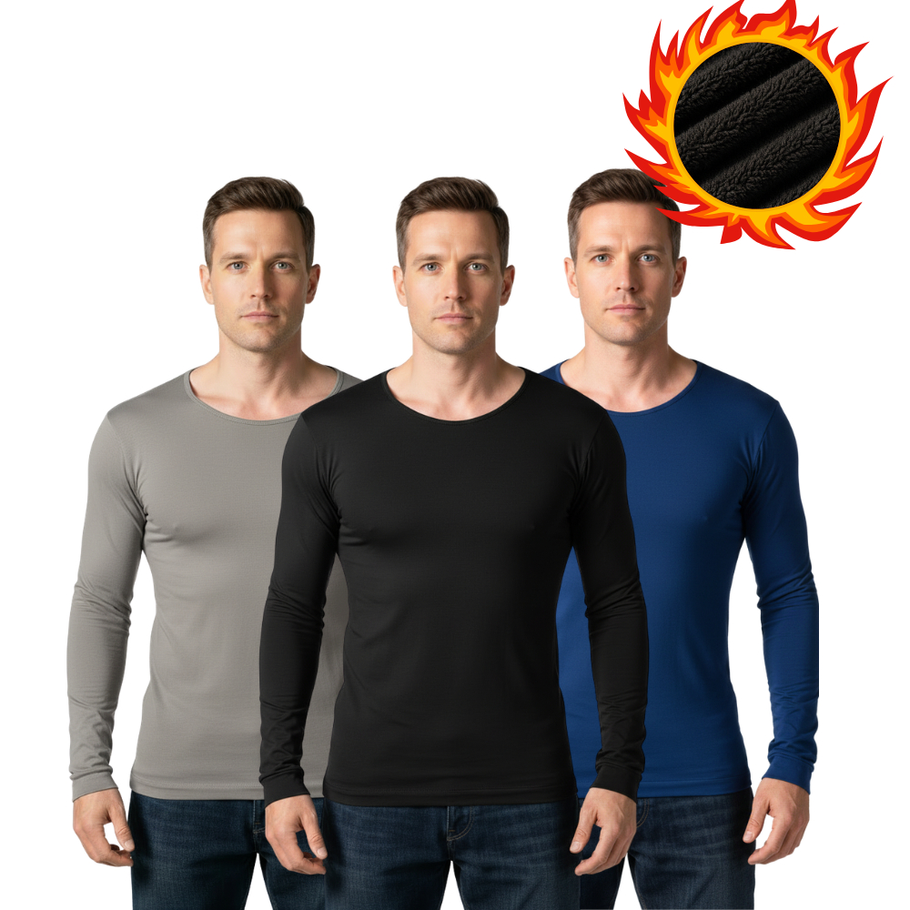 Blusa de Frio Masculina Segunda Pele Forrada Térmica Manga Longa