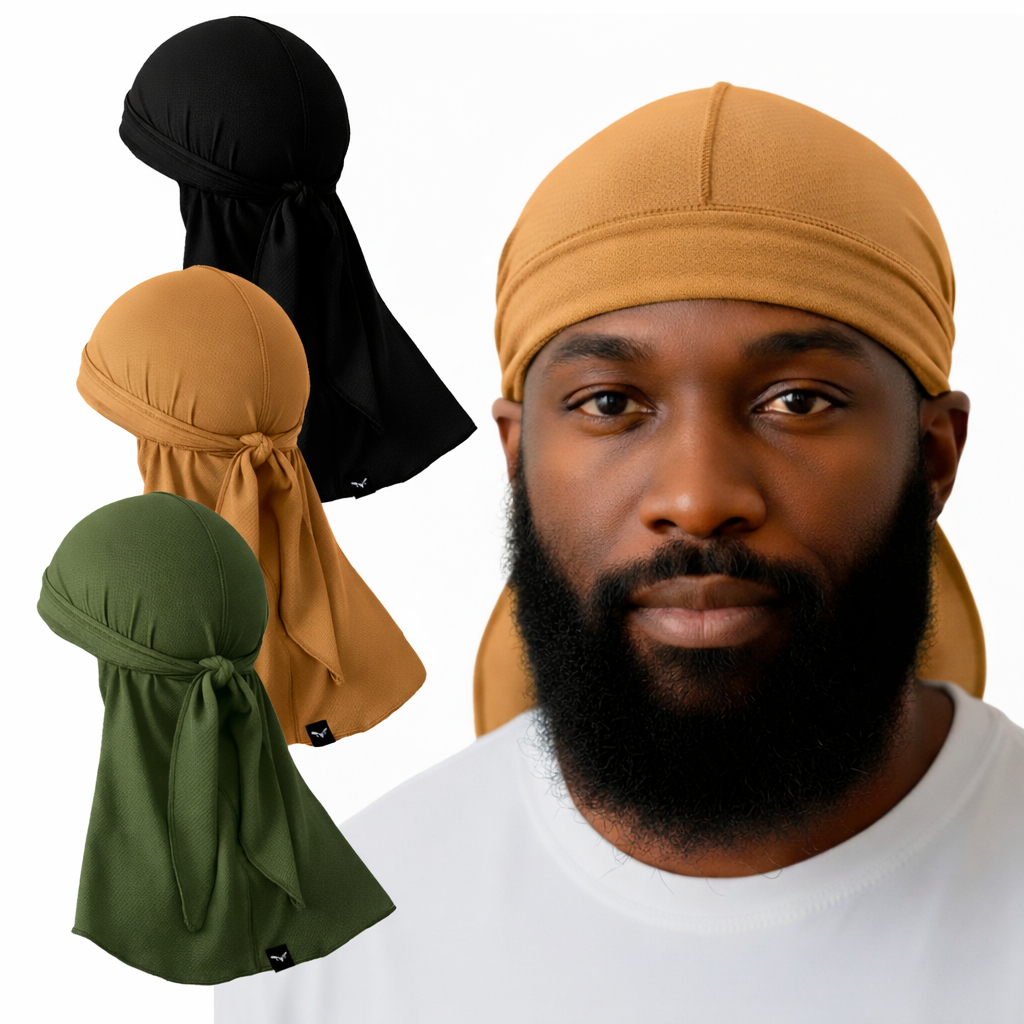 Bandana Dureg Masculina Feminina Proteção UV Doo Rag Streetwears Afro Reforçado Texturizado