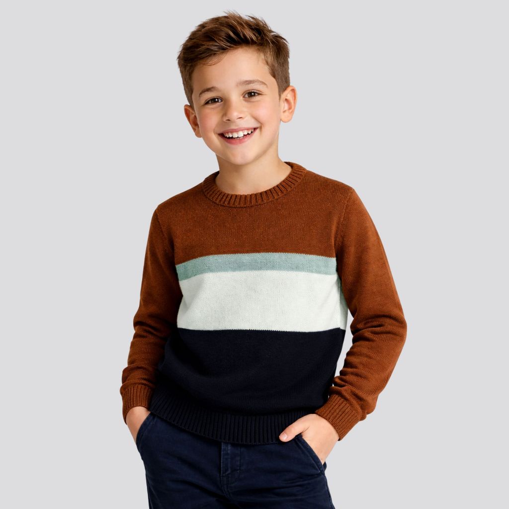Blusa Infantil Tricô Aristides – Nova Coleção Inverno (2 ao 14 anos)