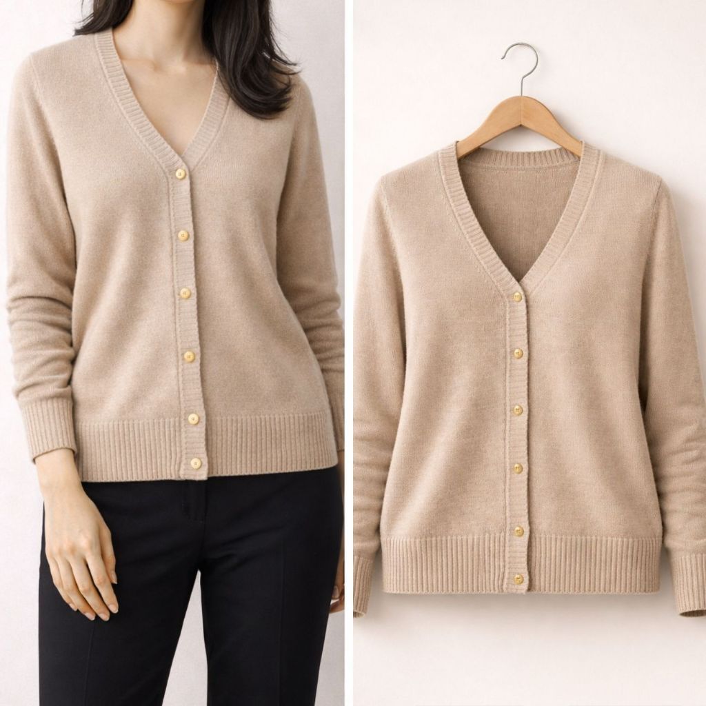 Casaco Cardigan Feminino Casaquinho Suéter Tricô  Frio Botões Feminina Inverno Lisa Inverno Blusa Básica
