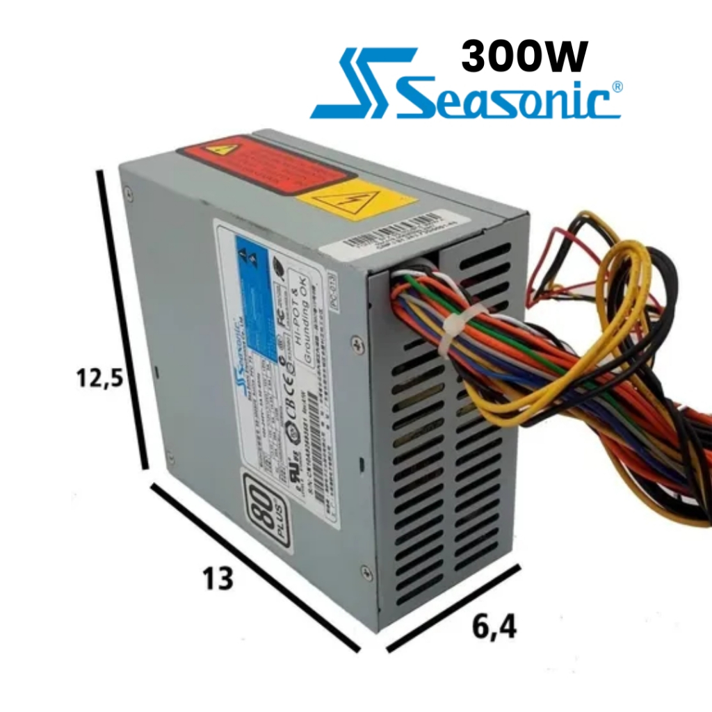 Fonte SFX 300W Seasonic SS-300SFE - Active PFC F3 - 80 Plus 127/220V