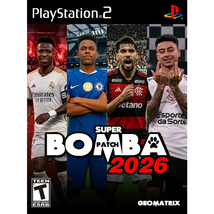 ⚽ Bomba Patch 2026 - Jogo 100% Atualizado - Times Brasileirão Jogo de Futebol DVD Mídia Física - PS2 Desbloqueado