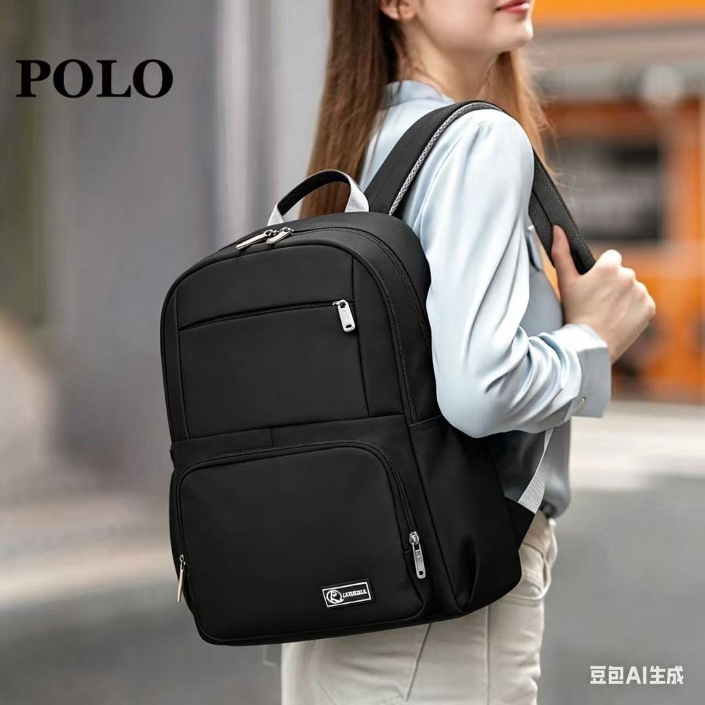 Mochila de náilon repelente de água de grande capacidade simples e leve bolsa de computador bolsa escolar de estudante