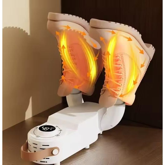 Secador de Sapatos Inteligente com Luz UV Esterilizante, Temporizador e Dobrável