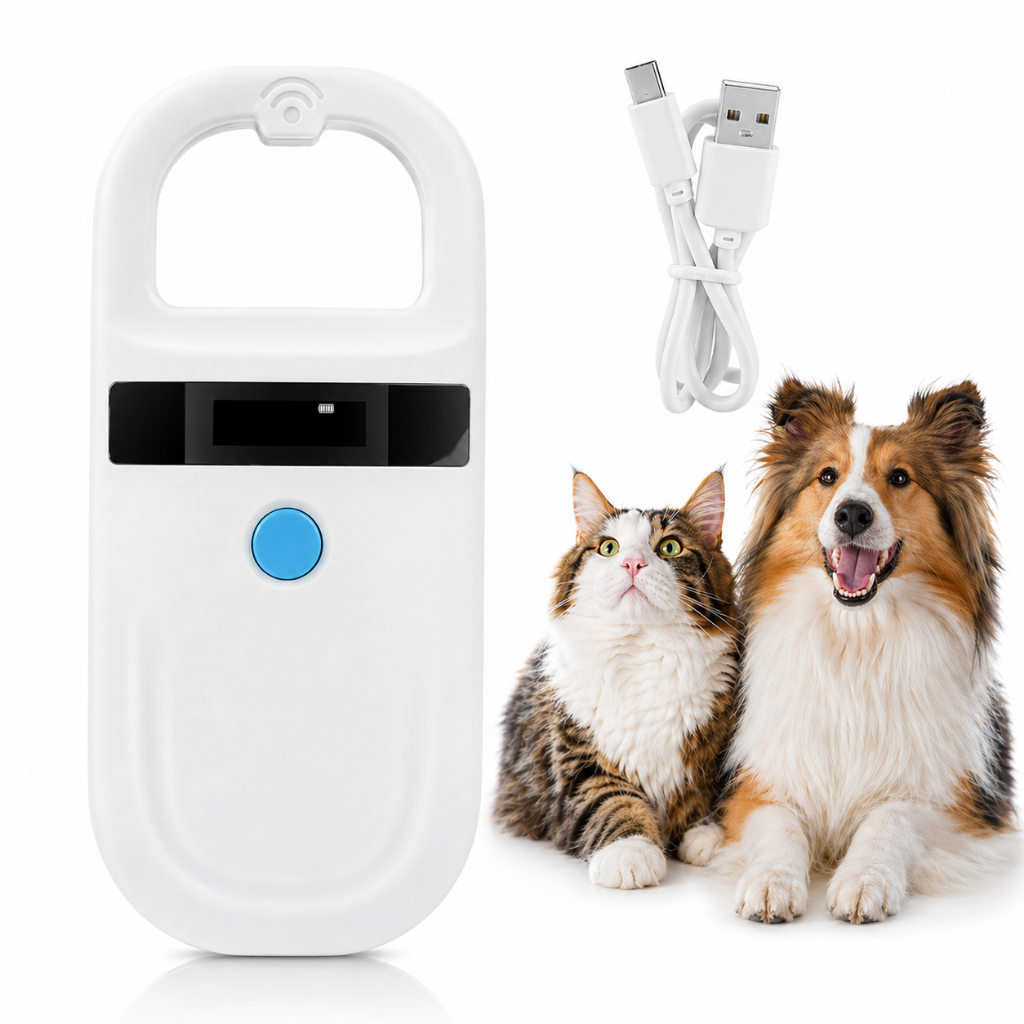 Leitor De Microchip Pet Universal Scanner Animal Recarregável Identificação Animal