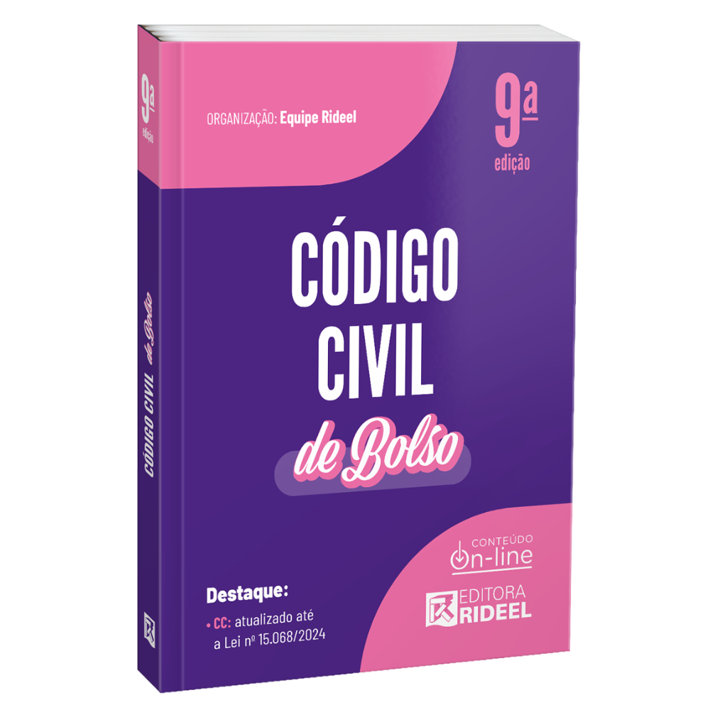 Livro Código Civil - CC de bolso - 2026 Rideel