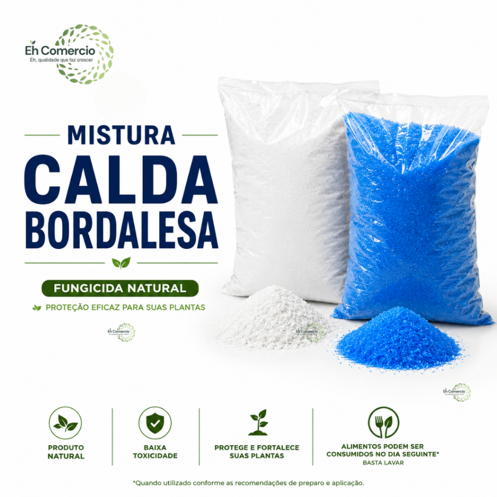 Mistura Calda Bordalesa Cal Agrícola + Sulfato de Cobre - Escolha a Variação