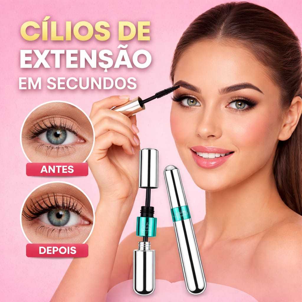 Rímel T&G Tango 4D 2 em 1 – Cílios Longos, Volumosos e Super Definidos