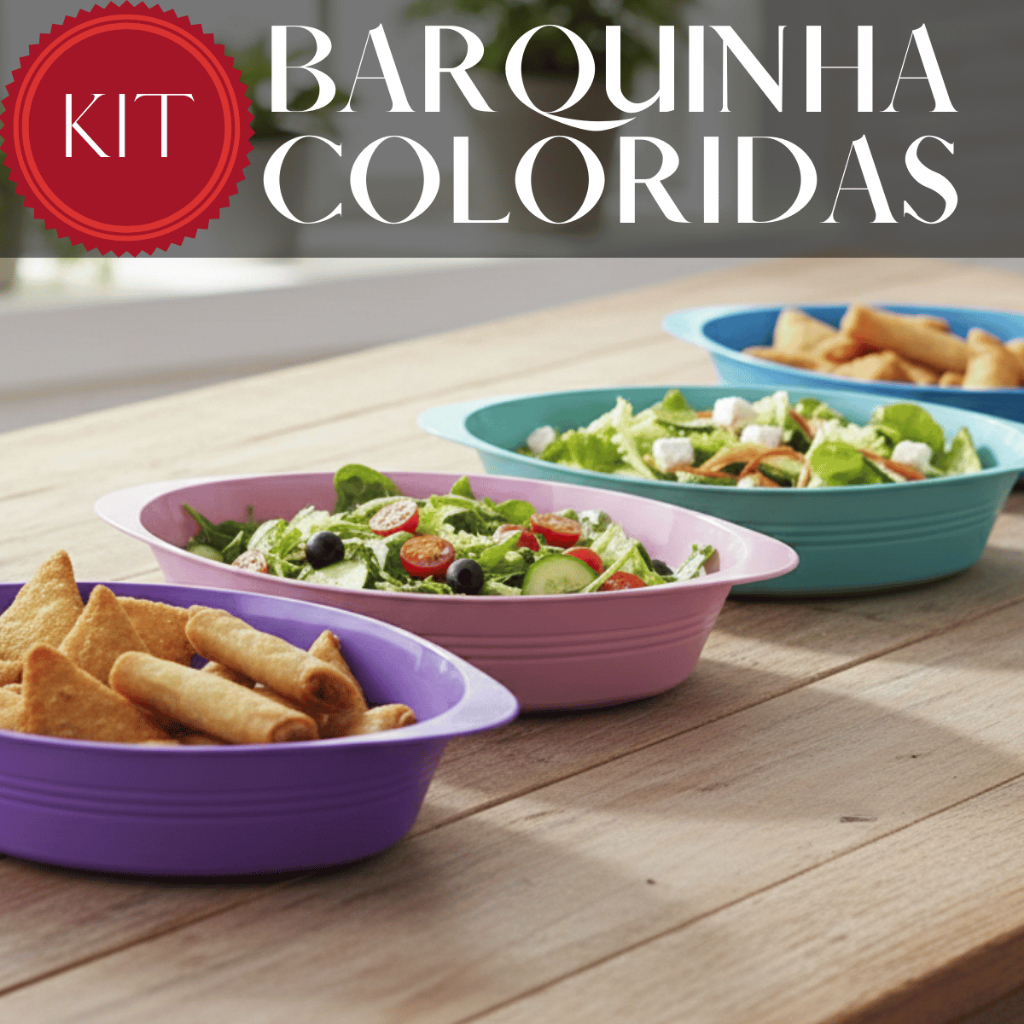 Kit 20 ou 10 Bowl Para Petiscos Barquinha Tigela  Cumbuca Servir Salgadinhos Caldos Sopas Salada