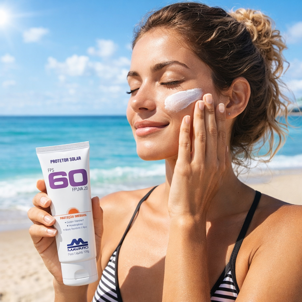 Protetor Solar FPS 60 Mavaro 120g - Super Proteção