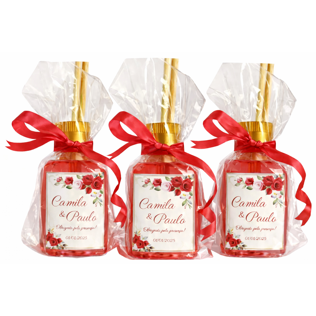 10 Lindas Lembranças Personalizadas Difusor 42ml. Aromatizador de Ambientes