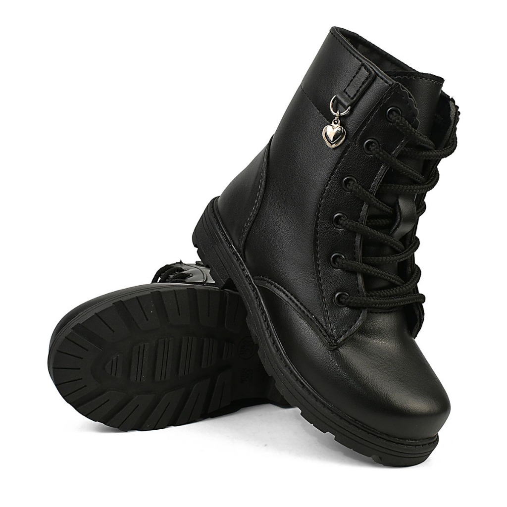 Bota coturno feminino menina cano curto tratorada feminina