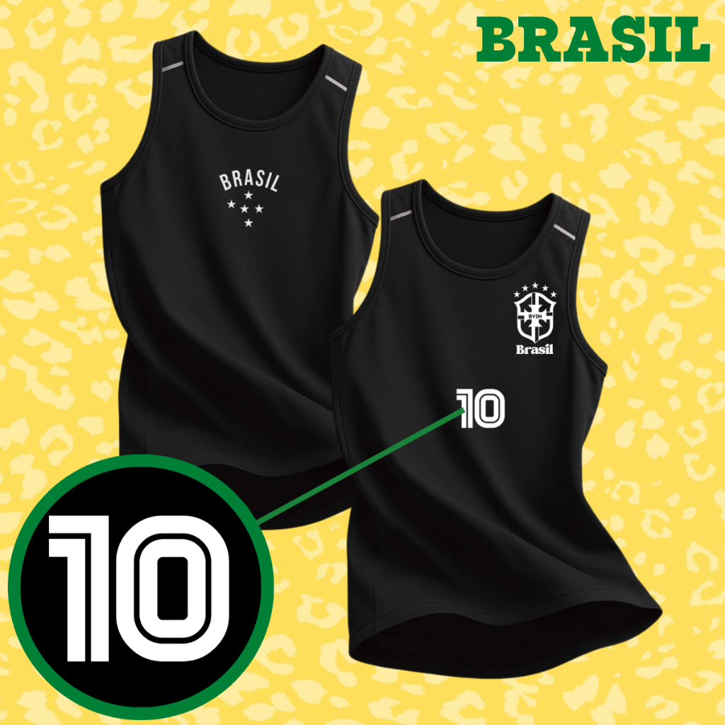 Kit 2 Regatas Dryfit Masculina Futebol Torcedor Treino Respirável