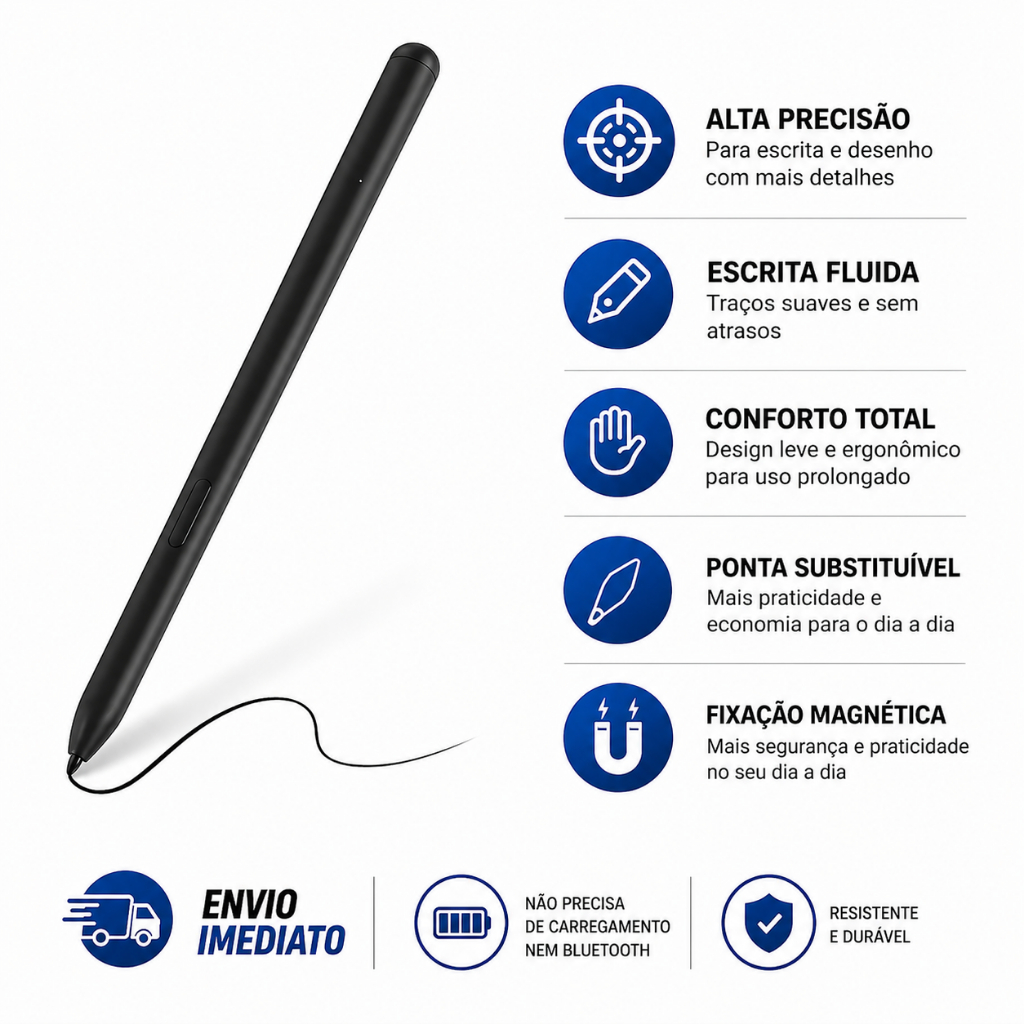 Caneta Stylus Touch S Pen Para Galaxy Tab S10 Ultra S10+ S10 E S10fe