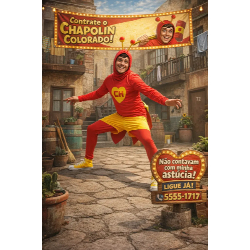 Fantasia Chapolin Colorado Cosplay Chaves