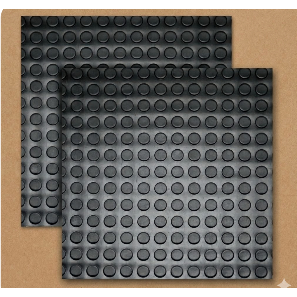 Piso Moeda Borracha Anti Derrapante 0,50 X 0,50m Resistente