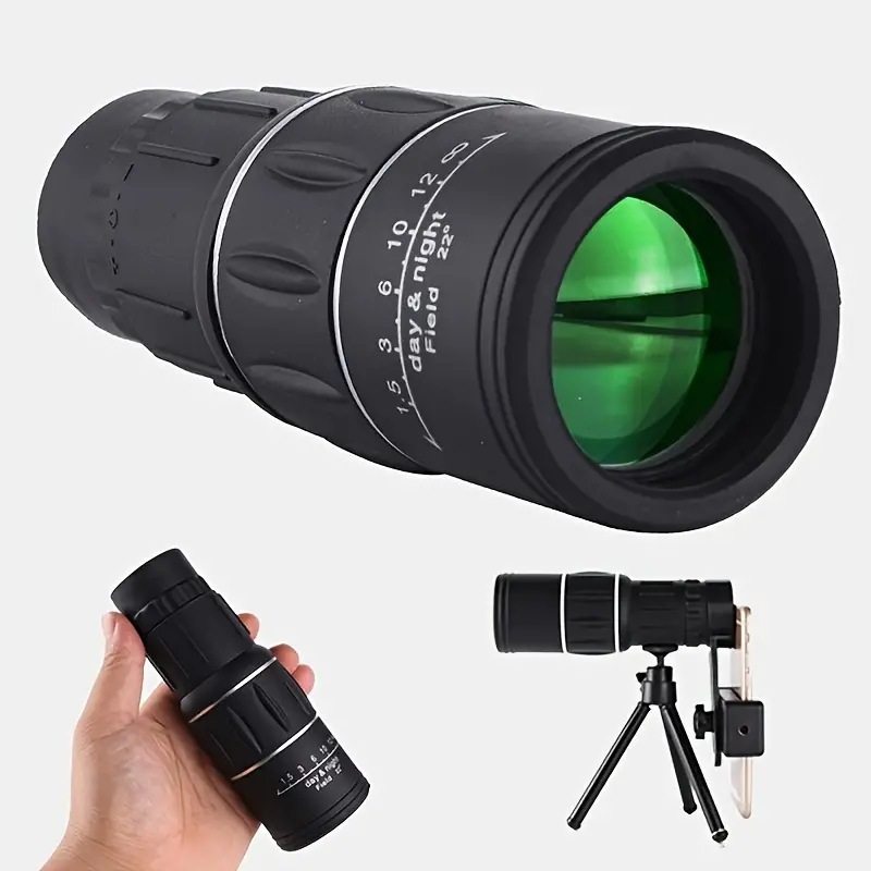 Luneta Telescópio Profissional Militar - Monóculo Tático Alcance 8km com Capa