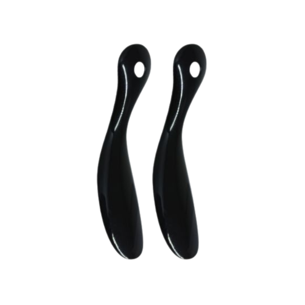Kit Com 2 Calçadeiras de Sapato 18cm Plástico Resistente Calçador Para Tênis Bota Calçados Acessório Para Calçar