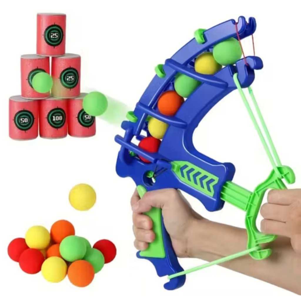 Brinquedo Arco e Flecha Infantil com Bolas de Espuma + Alvo de Tiro | Diversão e Precisão Para Criança