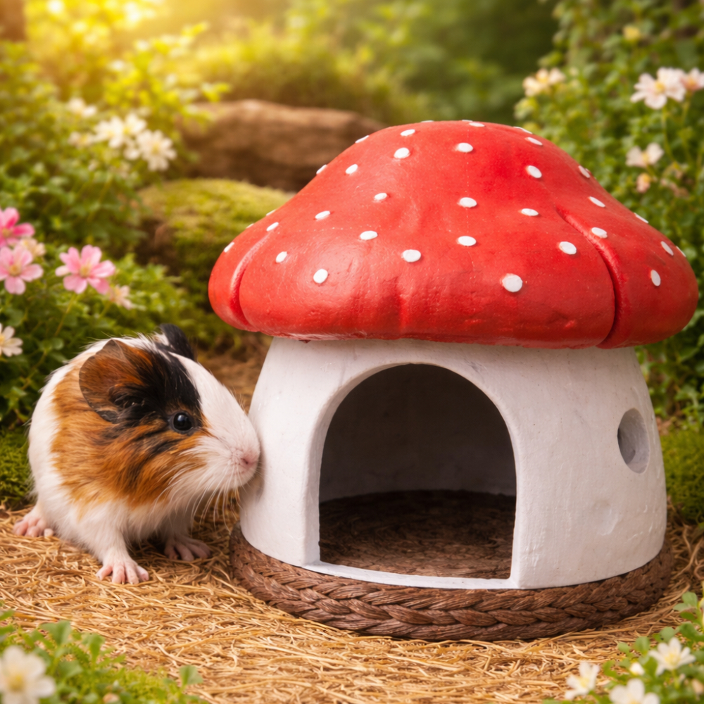 Casinha para Roedores Pequenos Hamster e Porquinhoda Índia – Toca Decorativa Pet - Vários Tamanhos