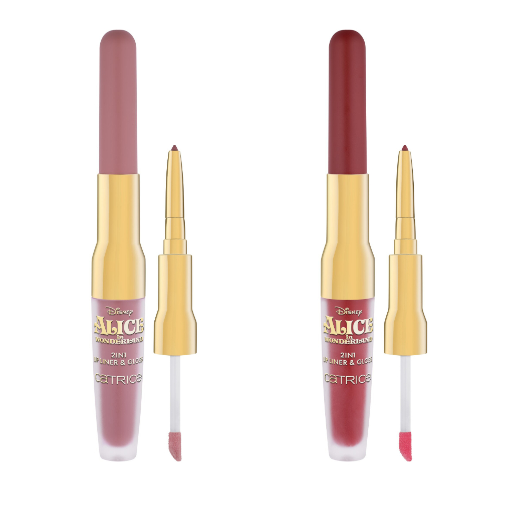 Lápis labial e Gloss 2 em 1 Catrice Disney Alice no Pais das Maravilhas