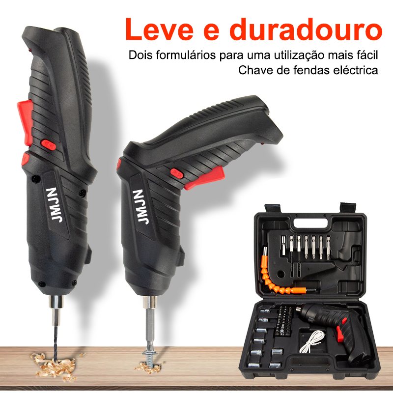 Furadeira Elétrica Doméstica Recarregável Ferramenta Parafusadeira Sem Fio Portátil  GABISHOP