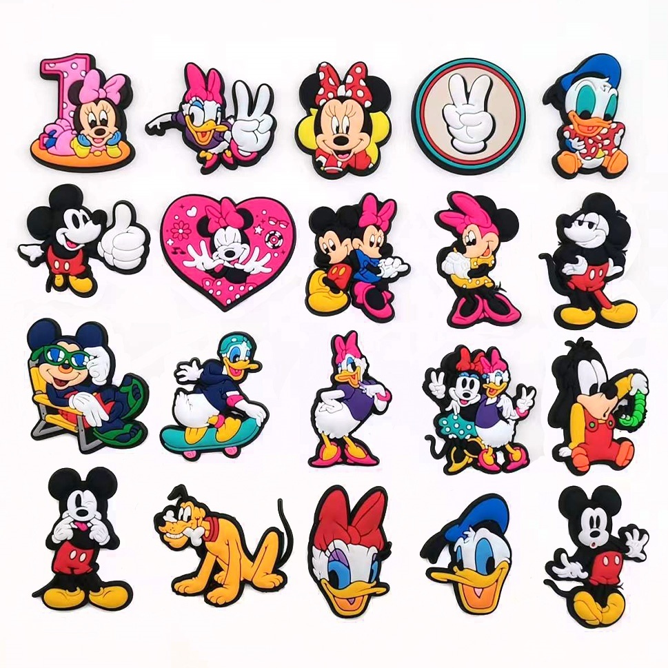 20 Unid/Set Berloques para Sapatos, Acessórios e Decorações DIY, adequados para crianças e adultos