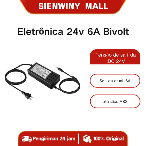 Fonte Eletrônica 24v 6A Bivolt Amperes Dispositivo Elétrico Alimentação 2025