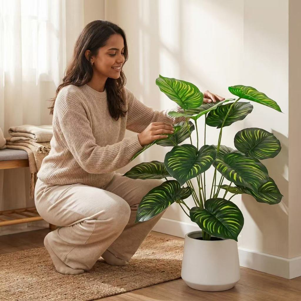 Árvore artificial para decoração de casa 70 cm 18Folhas
