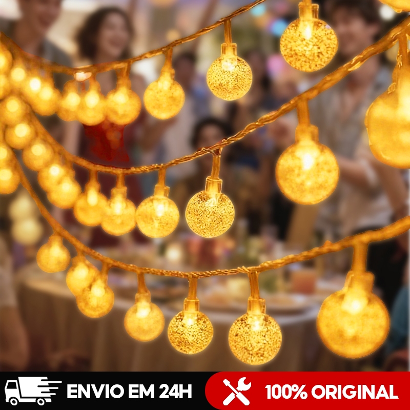 Pisca Pisca Varal Lâmpadas Solar 20/50/100 Led Enfeites de Natal 5/7/12m Cordão Luzes Externo Decoração