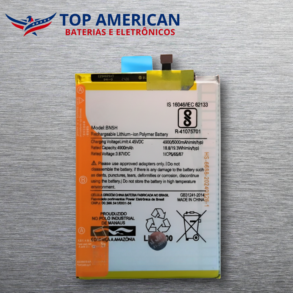 Bat compatível Xiaomi Note 11e/poco M4 5g/poco M5 ( BN5H ) + NF + Entrega Direta