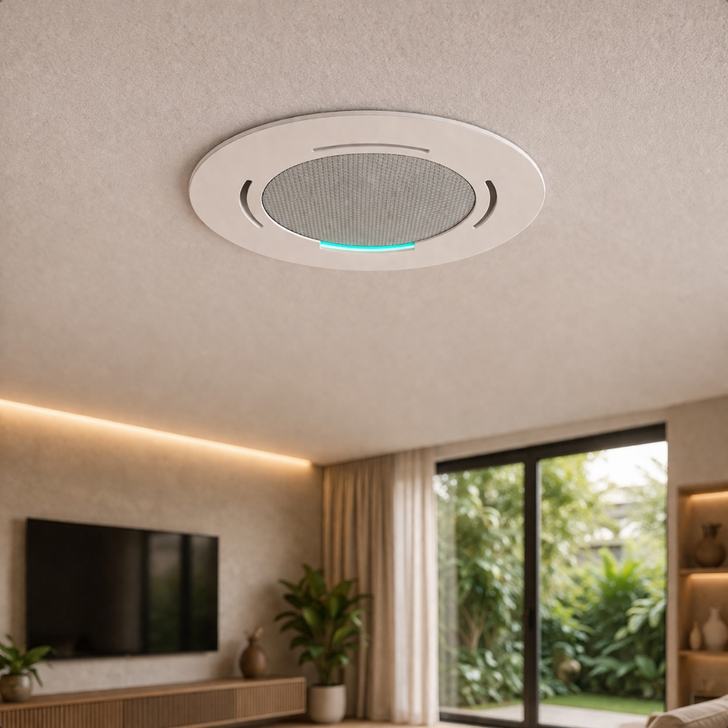 Suporte Para Alexa Echo Pop De Embutir No Teto Gesso Redondo